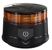 Ryme Automotive Mini-led-rotatie, barnsteen, met oplaadbare lithiumbatterij, autonome R65 TA1-7 functies, noodwaarschuwing, waarschuwingssignaal, magneetvoet, oplaadaansluiting op sigarettenaansteker