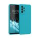 kwmobile telefoonhoesje geschikt voor Samsung Galaxy A33 5G - Hoesje met siliconen coating - Smartphone case in ijsblauw