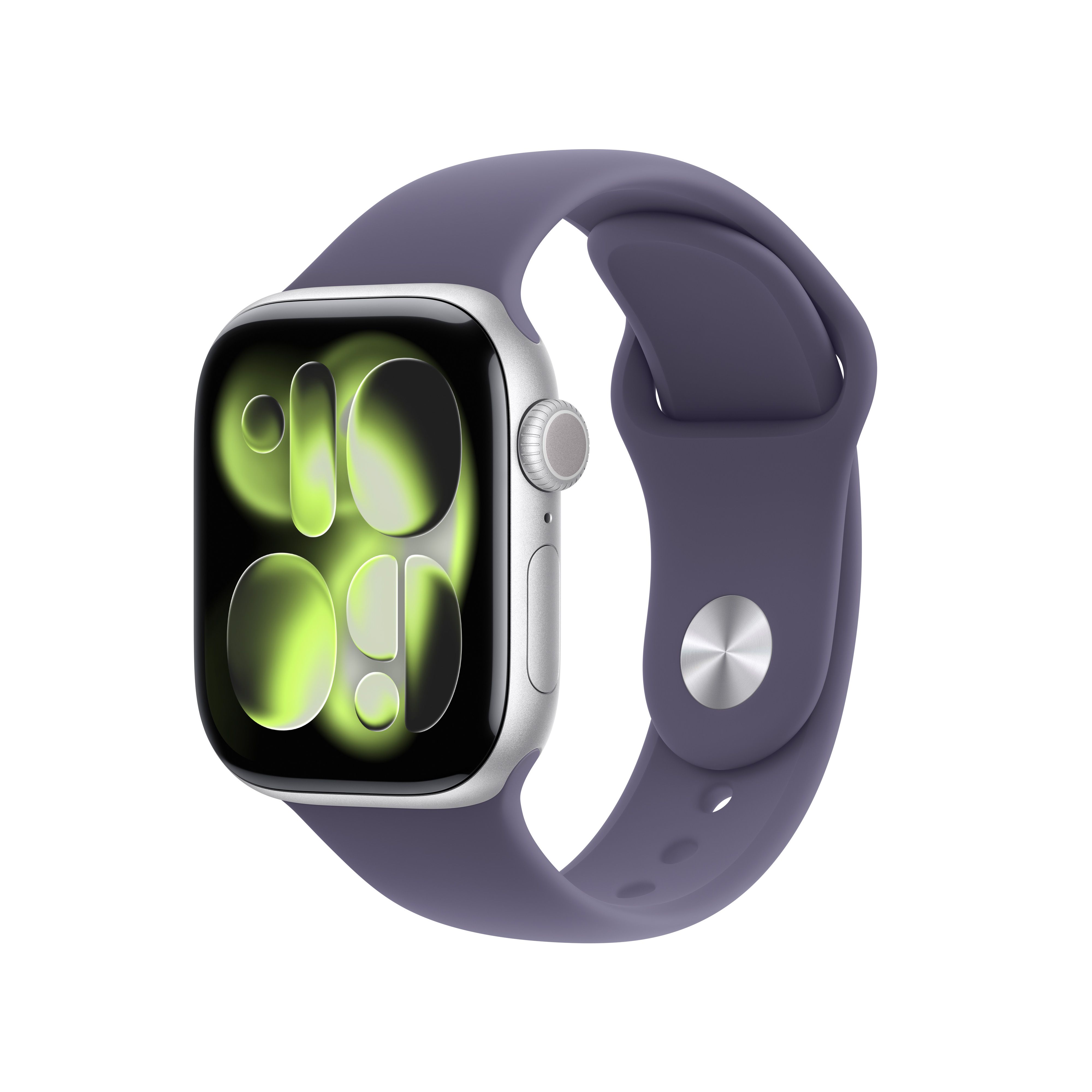 Apple Watch 11 - Wifi + 5G - 42mm - Silver Aluminium Case with Purple Fog Sport Band - M/L