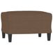 VidaXL Voetenbank 60x50x41 cm stof bruin