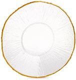 Vilde - Glazen Dessertbord - 21cm - Transparant met Gouden Rand