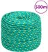 vidaXL Boottouw 8 mm 500 m polypropyleen groen