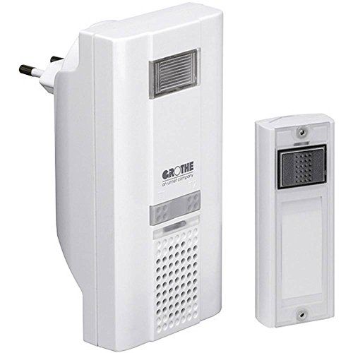 GROTHE 1502005 Funkgong stopcontactset, 6 melodieën Mistral 400, 230 V, wit