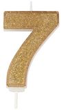 CULPITT Sparkle Gold Numeral Candle 7
