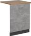 Vicco R-Line Façade de lave-vaisselle – 60 cm, chêne WB Béton