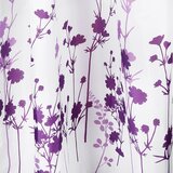 Differnz Douchegordijn Folia - 180 x 200 cm - Verzwaard - 100% Polyester - Wit/Violet