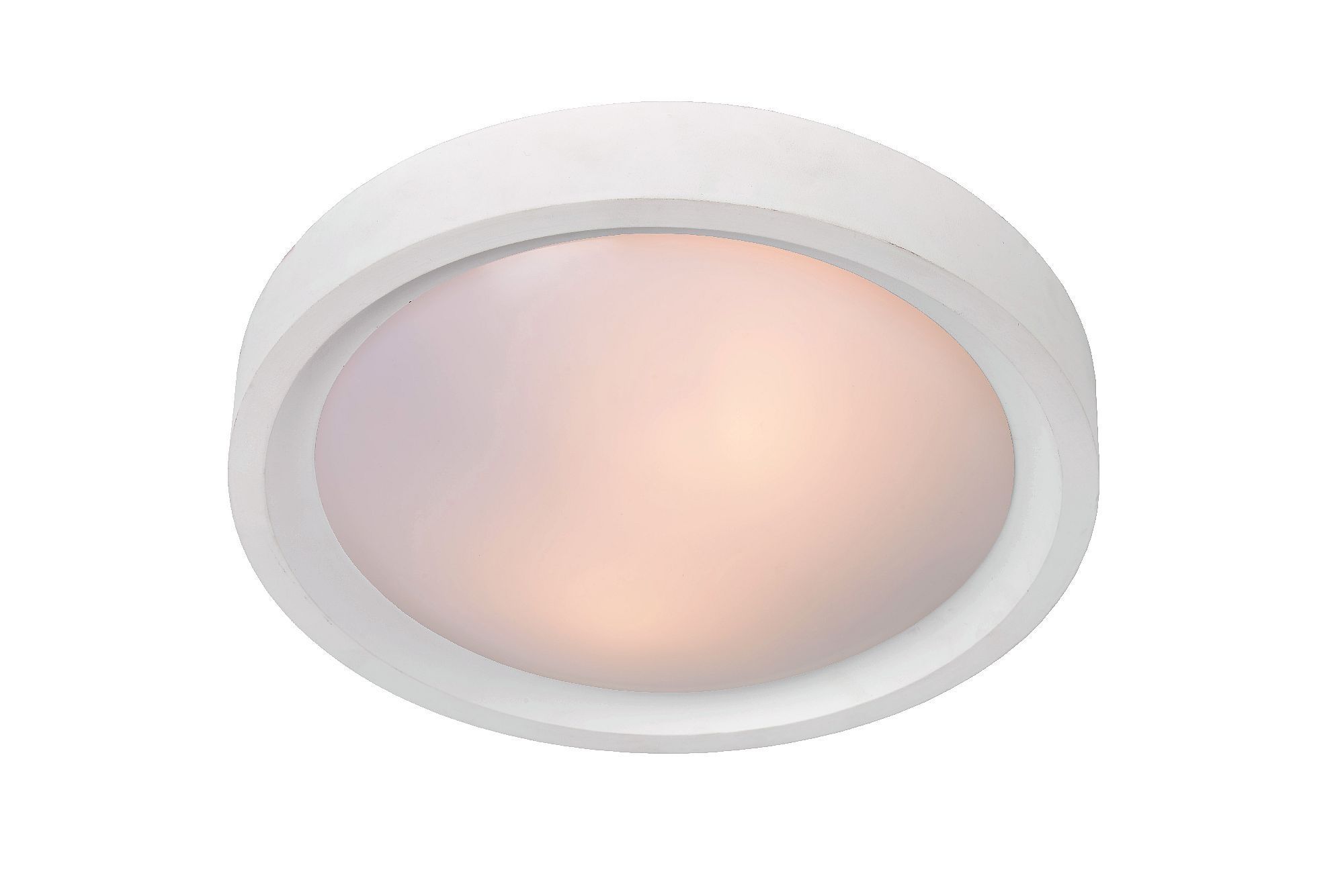 Lucide Lex Plafonniere 2 Lichts Ø 36 cm Wit - 5411212082329