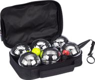 Get & Go Jeu de Boules Set VI - 6 Ballen - Chroom