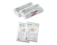 FoodSaver Set van 4 warmteafsluitbare rollen 20 cm x 6,7 m + 96 zakken 20,3 x 29,2 cm (2 x 48), BPA-vrij, compatibel met vacuümapparaten