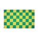 AZ FLAG Groen en geel geblokt 90x60 cm Polyester 100D 2 Ringen