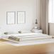 Maison Exclusive Lit double exclusif - Structure de lit blanche, dimensions 180 x 220 cm, en bois massif de pin