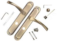 KOTARBAU Deurklink, 90 mm, wc-deurgreep, patin, deurbeslag, deurgarnituur, lang schild, deurkrukset, binnendeur, buitendeur, handgreep, poortbeslag