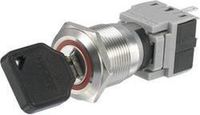 TRU COMPONENTS LAS1-BGQ-11Y/23 commutateur à clé Inox