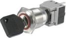 TRU COMPONENTS LAS1-BGQ-11Y/23 commutateur à clé Inox