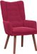 vidaXL Fauteuil Wijnrood Fluweel 63 x 67 x 94 cm