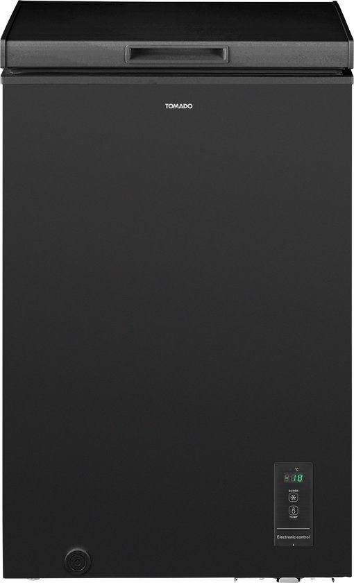 Tomado TCF0991B - Vrieskist - 99 liter - Supervriezen - Digitaal thermostaat - Low Frost - Energielabel E - Zwart