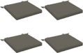 vidaXL 4-delige Zitkussens SOEST 100% Polyester Grijs