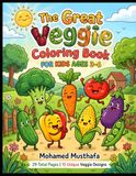 My Favorite Vegetables Coloring Book for Kids Ages 3-6