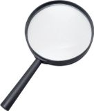 Rubies Detective vergrootglas - Zwart - Kunststof - 18 cm