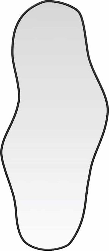 vidaXL Wandspiegel, zwart, 90 x 40 cm