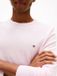 Tommy Hilfiger Pull en maille pour homme Coton L Rose