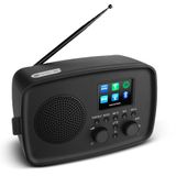 MEDION Internetradio met DAB+ IRE-1 (DAB+, wifi, FM, Bluetooth, spatwaterdicht, telescoopantenne, Spotify Connect, wekker, dimmer) zwart