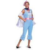 Disguise Dames Bo Peep New Look Deluxe kostuum voor volwassenen, Blauw, S (4-6)