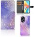 B2Ctelecom Étui pour OPPO A58 4G Aquarelle Violet