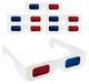 Lunettes 3D en papier pour films anaglyphes (5 pièces)