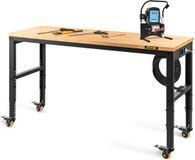 VEVOR In Hoogte Verstelbare Werkbank Opspantafel 155x51x105cm Werktafel 720kg