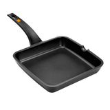 BRA Efficient Grillpan Vierkant Aluminium Zwart/Oranje 28 cm