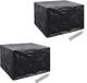 vidaXL Tuinmeubelhoezen - 2 stuks - 4-persoons - Zwart