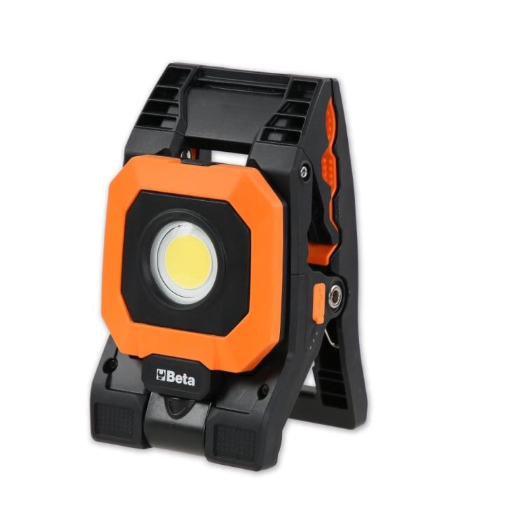 Beta 1838CLAMP Oplaadbare klem Spotlight 4 Lichtsterktes Draaibaar USB Opladen