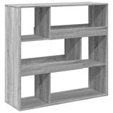 vidaXL Boekenkast 100x33x125,5 cm Grijs Sonoma Eikenhout