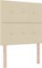vidaXL Boxspring Bed met Hoofdeinde Crème 200 x 80 cm Stof