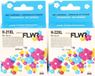 FLWR - Inktcartridge / 21XL/22XL / 2-pack / Zwart & Kleur - Geschikt voor HP