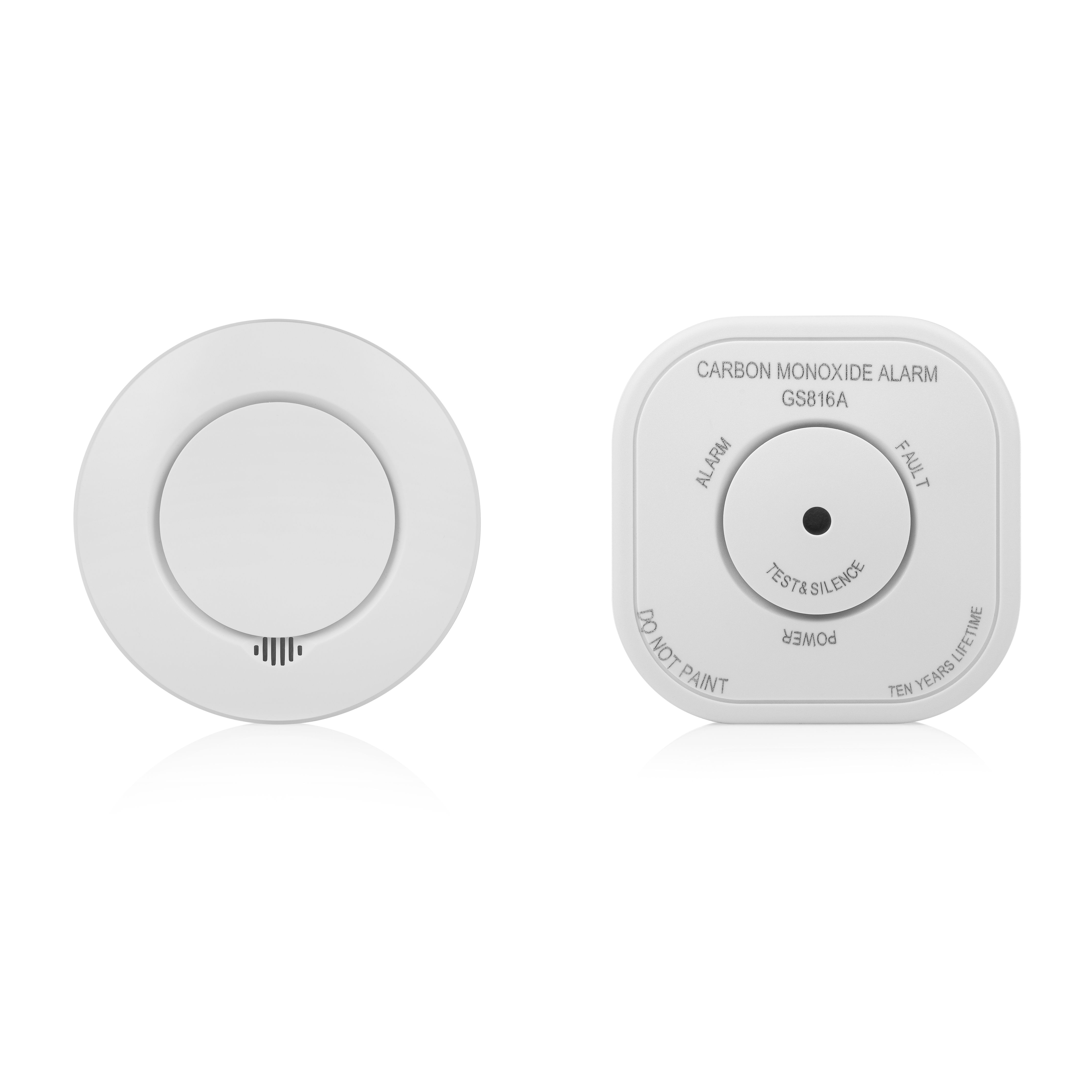 Smartwares SH8-99111 Smoke/Carbon Monoxide Detector Set - Wireless, White, 2-Pack