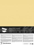 Clairefontaine 796022C - Gecacheerd Pastelmat Papier - 5 Gecacheerde Vellen Speciaal Karton voor Droge Pastels - 24x32 cm 360g 1,8 mm - Boterbloemgeel