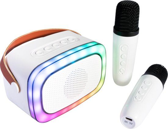 Party KARAKID20 Mini bluetooth speaker met 2 draadloze microfoons