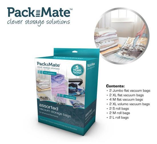 Packmate 16-delige mega set herbruikbare VacuÃ¼mzakkenâ€“ Smart Bag Travel VacuÃ¼m Opbergzakken â€“ Compressiezakken