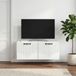 Maison Exclusive Meuble TV mural exclusif, blanc, dimensions : 78,5 x 31 x 30 cm, fabriqué en panneaux de particules