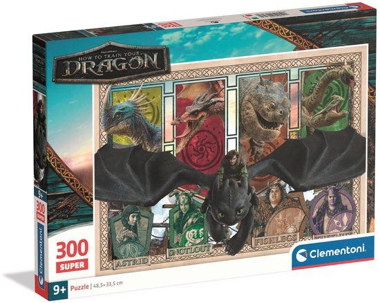 Clementoni Puzzel 300 Stukjes How to Train Your Dragon