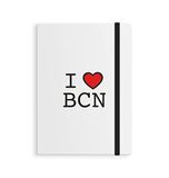 DCASA notitieboek met elastiek l I love bcn