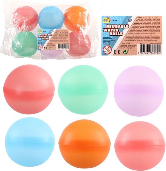 Kids fun Herbruikbare waterballonnen Meerkleurig