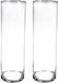 Vase cylindre en verre - Lot de 2 - H50 x D15 cm - Transparent - Vases bouquet