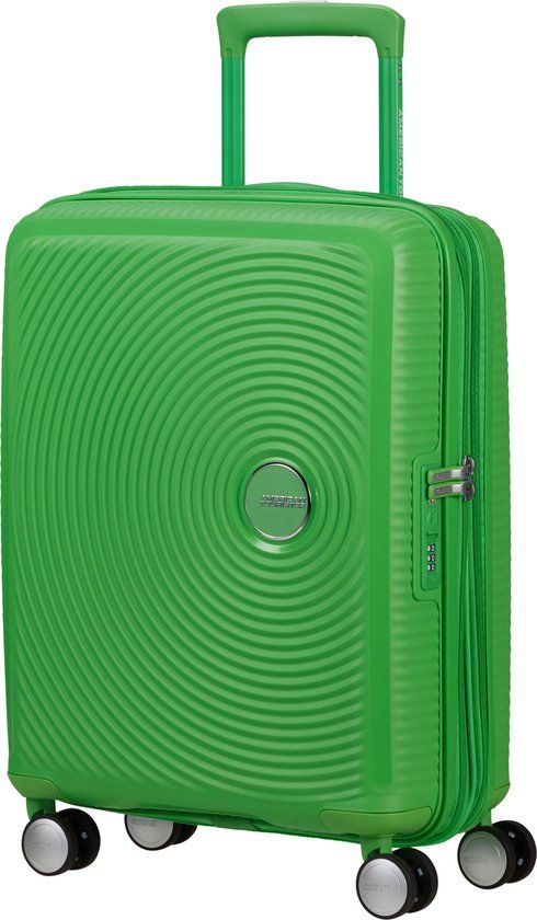 American Tourister Soundbox spinner 55/20 handbagage koffer - Uitbreidbaar - 41L - Polypropyleen - Hardcase - TSA cijferslot - 4 wielen - Grass Green