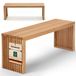 bomoe Houten Bank 100 cm Eiken Massief FSC® Geolied Zitbank Hout Latten Bankje