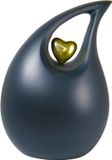 Hemelwinkel XXL As Urn - 3.65 Liter - Teardrop - Druppel Urn - Crematie Urn - Uniek - Voor Huisdieren of Menselijk As - Crematie As - Decoratie Urn - Black Matt