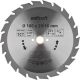 wolfcraft - Cirkelzaagblad 180x20mm - 22 Tanden - Zaagblad voor Cirkelzaag - Serie groen - 6372000