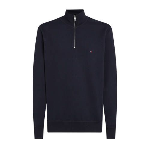 Tommy Hilfiger Fleece Sweatshirt 1/4 Zip Men - Dark Blue - Size L - 2024 Autumn/Winter